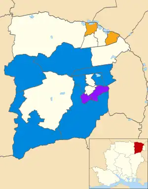 2010 results map