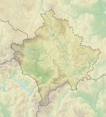 Oshlak is located in Kosovo