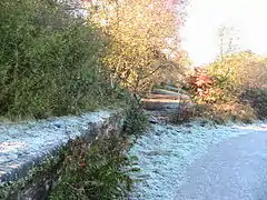 Remains of the platform from the cycle path