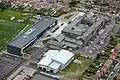 Aerial view (looking east) of Harton Academy showing new sixth-form block