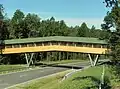 "Hazel Dormouse" bridge over the bypass road in the south-west of the town