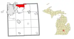 Location within Ingham County