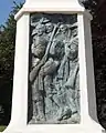 Hastings War Memorial: bronze plaque