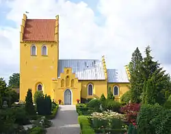 Havdrup church in the small village of Gammel Havdrup