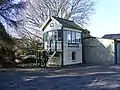 The preserved signal box at Hawkhurst