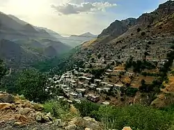 A typical Kurdish village in Hawraman, Kurdistan Province, Iran, 2015
