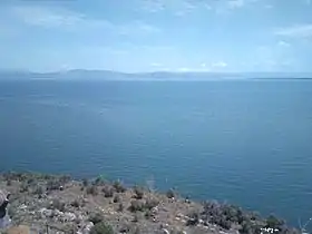 Lake Sevan near Hayravank Monastery