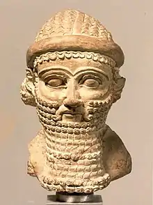 Male head; circa late 8th–early 7th century; ceramic; 12.5 cm; Metropolitan Museum of Art