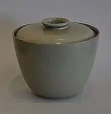 Heath Ceramics covered canister.