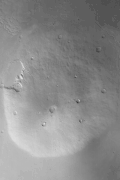 Hecates Tholus, as seen by Mars Global Surveyor.