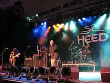 Heed on stage at ProgpowerUK 2, Cheltenham, England.2007.