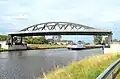 Vertical-lift bridge between Noordhorn (left) and Zuidhorn (right) (2018)