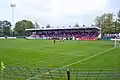 The roofed grandstands with seating for 1,150 spectators