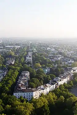 Aerial view of Rotherbaum from the south