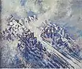 Lenzerheide: Mountain in Clouds (Lenzerhorn), 1979