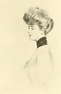Madame Letellier,drypoint