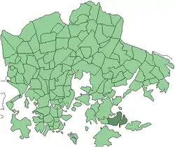 Location in Helsinki