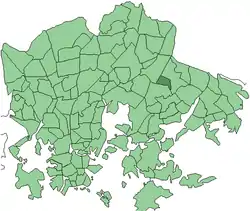 Location in Helsinki