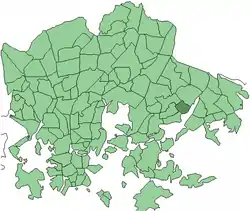 Location in Helsinki