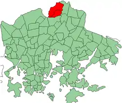 Location in Helsinki