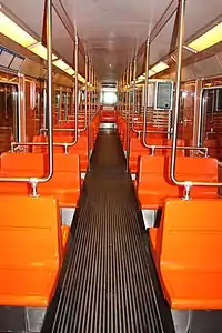 Interior of a M100 carriage