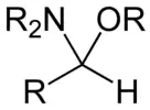 Hemiaminal ether derived from an aldehyde