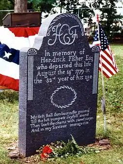 Hendrick Fisher gravestone