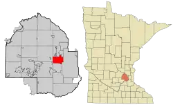 Location of Golden Valleywithin Hennepin County, Minnesota