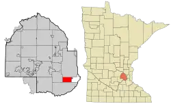 Location of Richfieldwithin Hennepin County, Minnesota