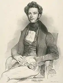 Austrian pianist and composer Henri Herz, 1832.