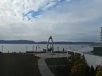 The Ossining Village ferry dock at Henry Gourdine Park.