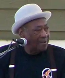 Gray playing at the Festival International, Lafayette, Louisiana, spring 2010