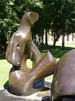 Three Piece Reclining Figure: Draped (1976) by Henry Moore