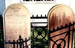 Gravestones of Henry and Marianne Williams