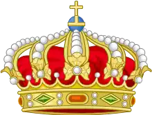 Heraldic royal crown