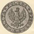 Template of the white eagle in the coat of arms of Poland (1919-1927)