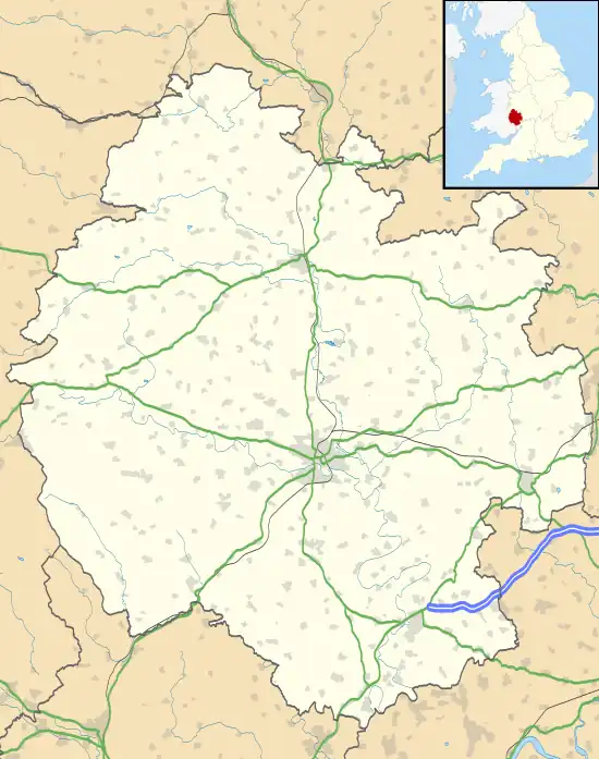 Hereford is located in Herefordshire