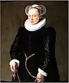 A woman aged 24 with vlieger, 1587