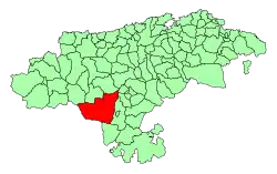 Location of Hermandad de Campoo de Suso