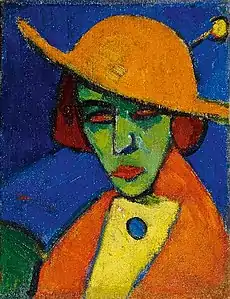 Green Woman with Yellow Hat