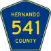 County Road 541 marker