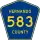 County Road 583 marker