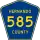 County Road 585 marker