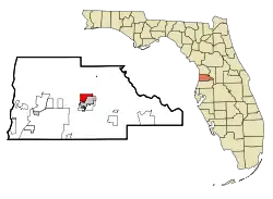 Location in Hernando County and the state of Florida