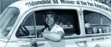 Hershel McGriff in his winning Oldsmobile 88