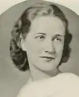 A 1938 yearbook photograph of a young white woman.