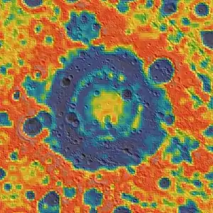 Gravity map based on GRAIL