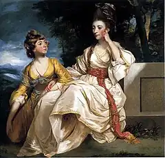 Joshua Reynolds, Portrait of Hester Thrale and her daughter Hester, c. 1777.