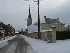 The village in the snow, during December 2009