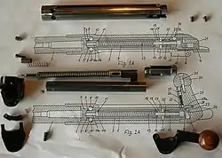 Disassembled bolt of the Heym SR 30